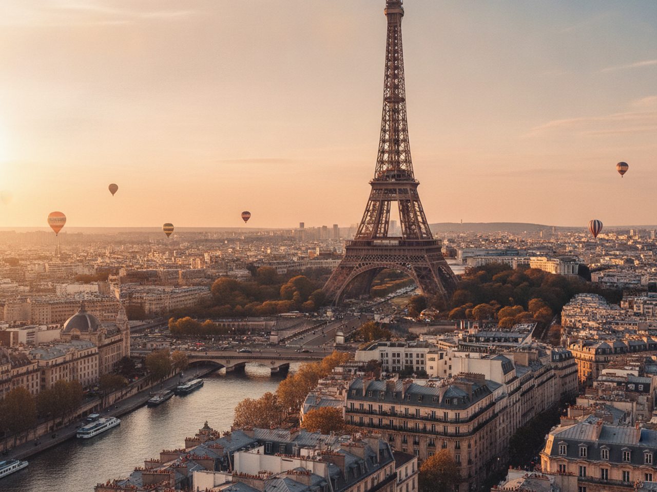 Iconic scenery of France